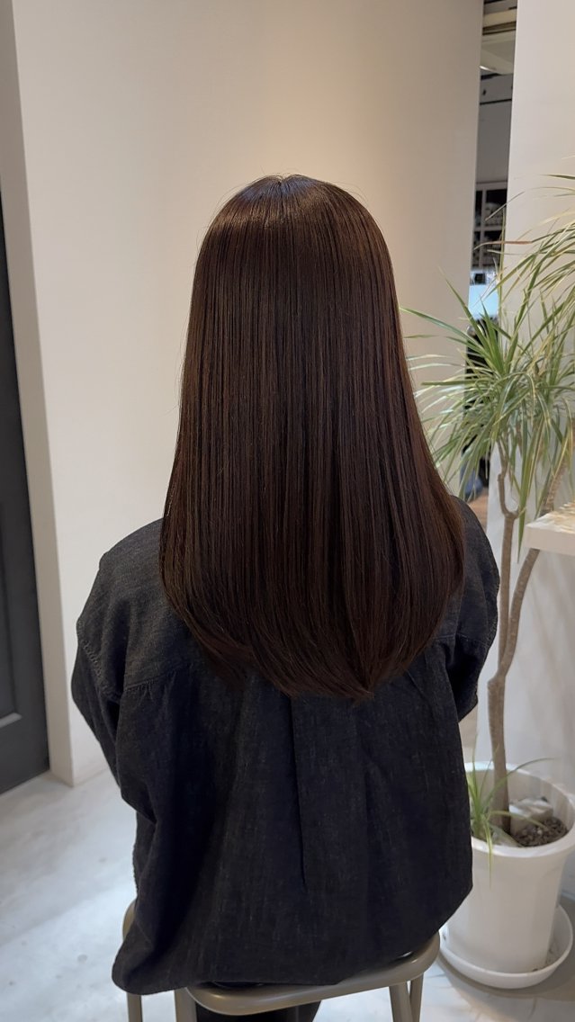 ロング カラー ブラウンカラー くすみブラウン トリートメント ヘアカラー 華奈/くすみカラー/ 抜け感🥣のヘアスタイル