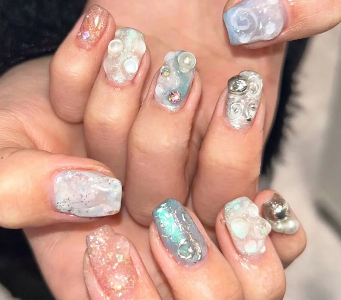 ネイル ハンドネイル mira☼ 𐦍 ☼ nailのネイルデザイン