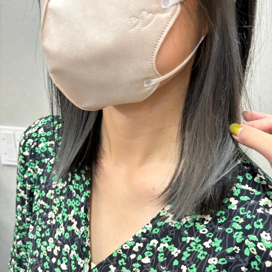 ミディアム カット ヘアカラー トリートメント 猪股 華乃のヘアスタイル