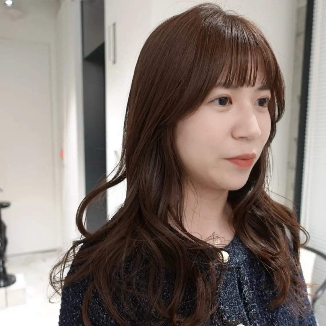 ロング カラー ヘアアレンジ ブラウンカラー ラベンダーカラー カット ヘアカラー トリートメント 🌐サトウ リョウ🌐のヘアスタイル
