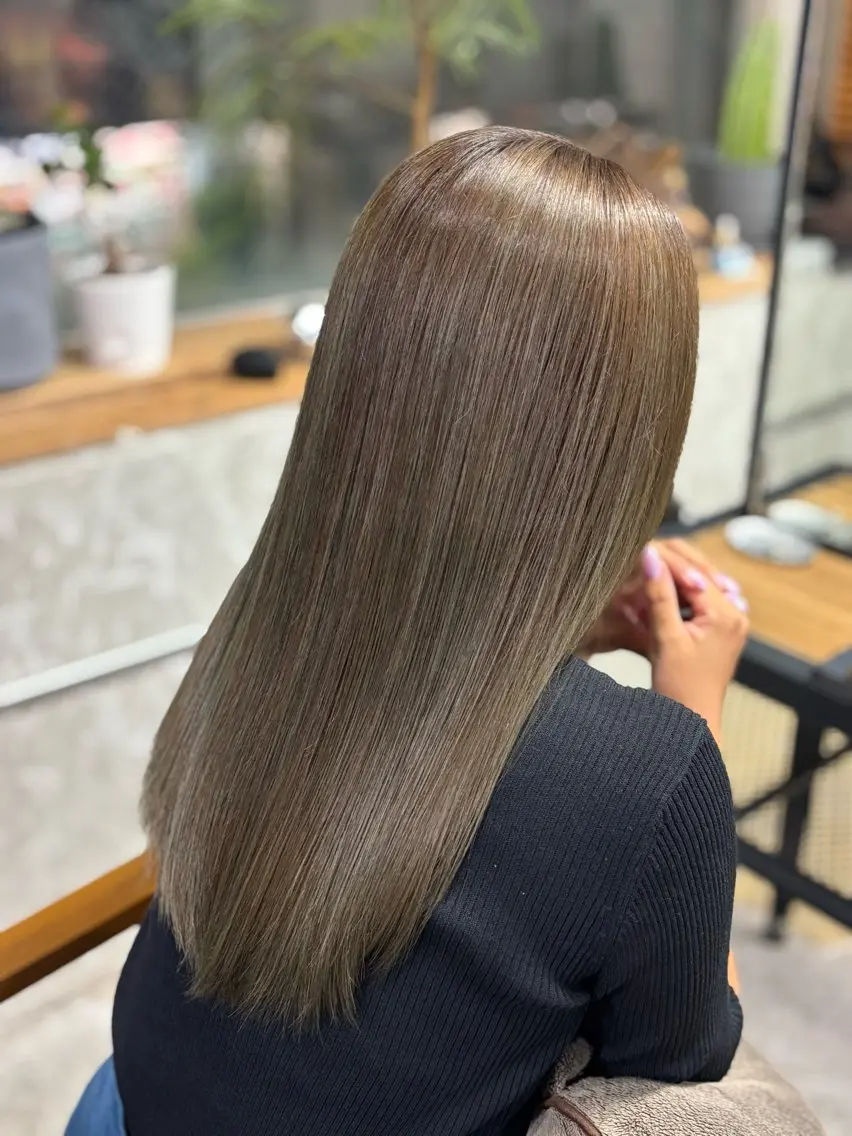 ロング ヘアカラー トリートメント GO GOOD.髪質 改善艶カラー小宮拓海のヘアスタイル