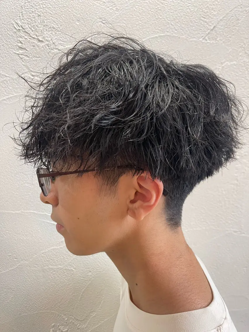 パーマ メンズ カット パーマ ifh iizuka 高橋庸太のヘアスタイル