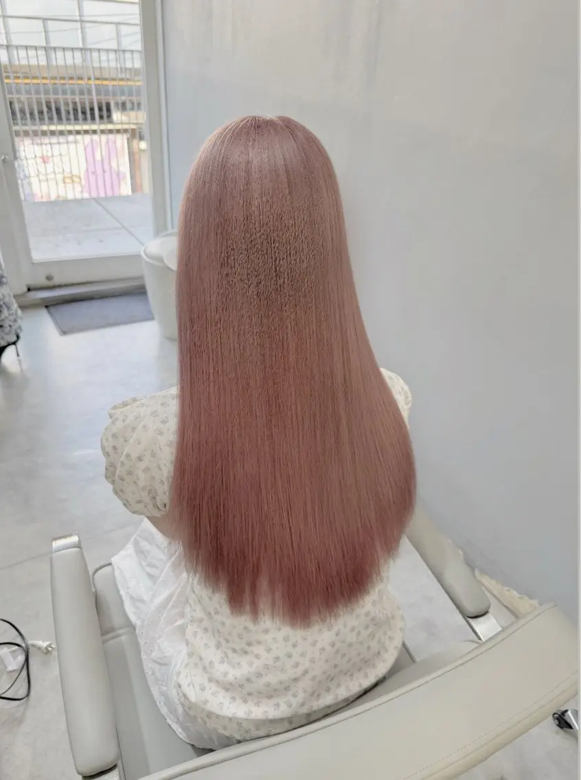 ロング カット ヘアカラー トリートメント 🩶ブリーチ/ レイヤー🩶フミカのヘアスタイル
