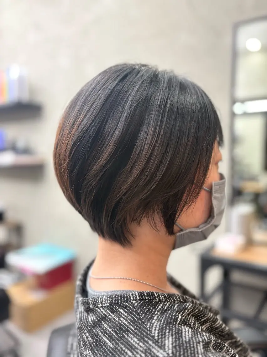 ショート ショートヘア かわうち れなのヘアスタイル