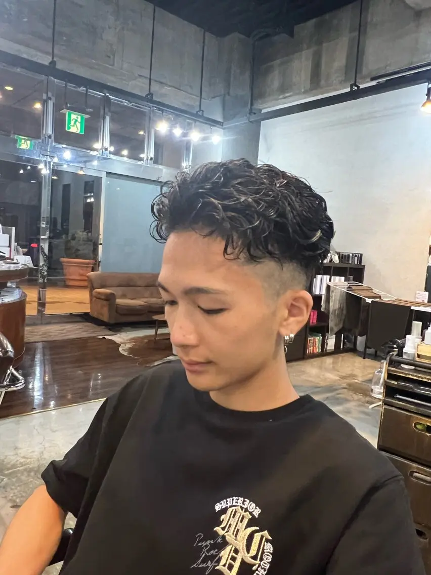 ショート パーマ メンズ メンズパーマ Men's NAM 八角のヘアスタイル