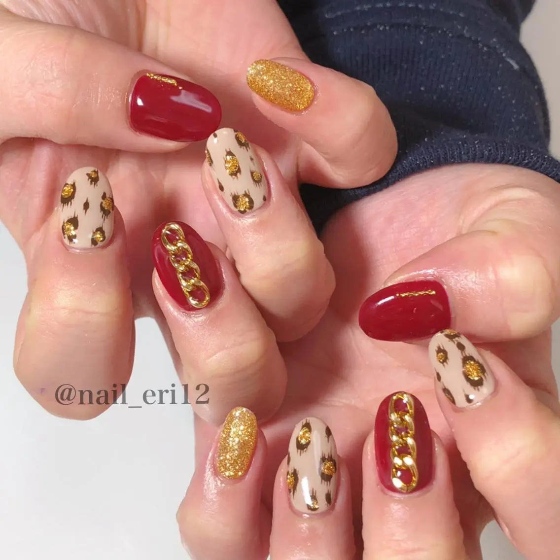 ミディアム ネイル nail salon &e eriのネイルデザイン