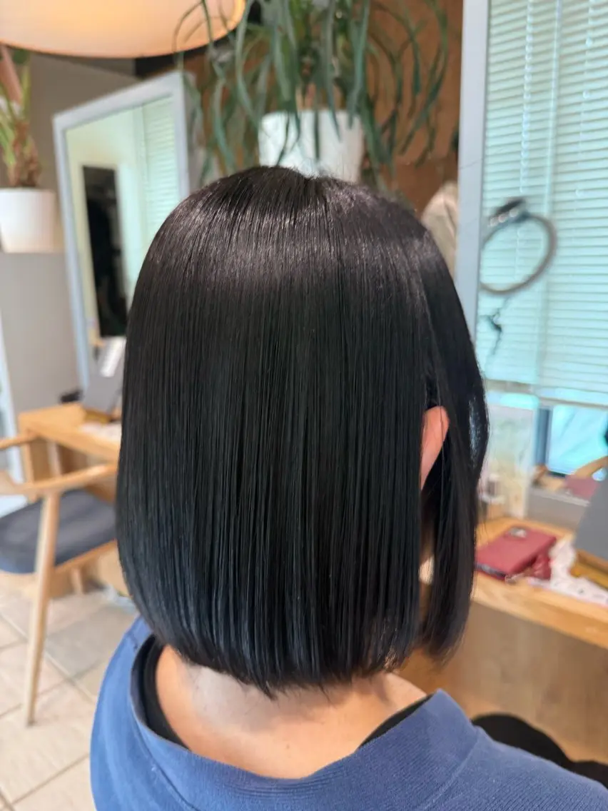 ミディアム 縮毛矯正 壽賀 竜佑のヘアスタイル