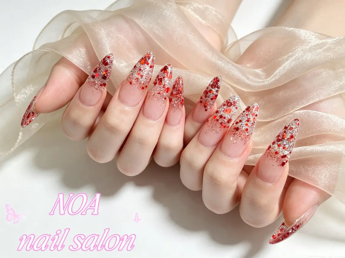 ロング ハンドネイル Noa Nail みつきのネイルデザイン