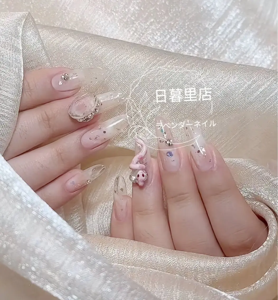 ネイル ハンドネイル ラベンダー💖日暮里 ルル💖ネイルのネイルデザイン