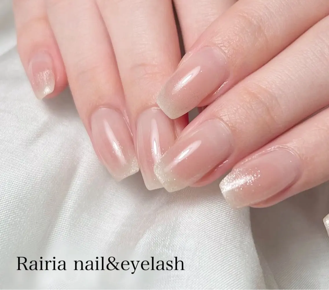 ネイル グリーン 持ち込み ハンドネイル Rairia nail本八幡店のネイルデザイン