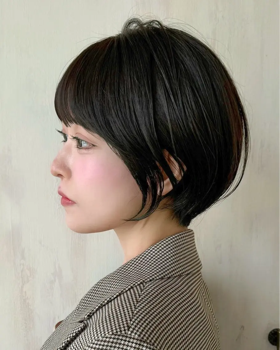 ショート カラー カット ヘアカラー 縮毛矯正 トリートメント 💍新宿ショート 💍岩田莉奈のヘアスタイル