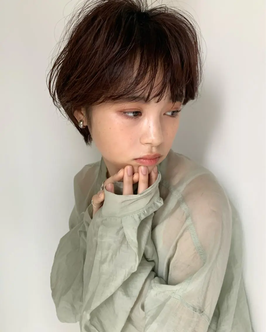 『乾かすだけで決まる』似合わせ小顔カット+うるつやシルキーヴェールトリートメントの写真