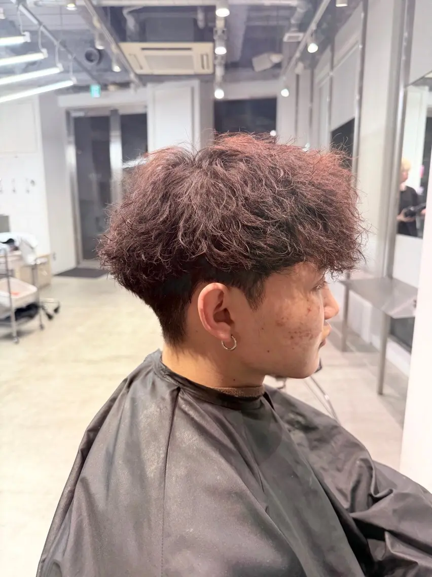 メンズ カット パーマ トリートメント ☀️fifth天神 英令🌙のヘアスタイル