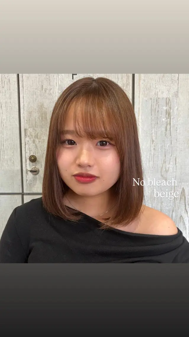カラー 淡色┊︎ナチュラル 🧁奈那美🧁*.゜のヘアスタイル