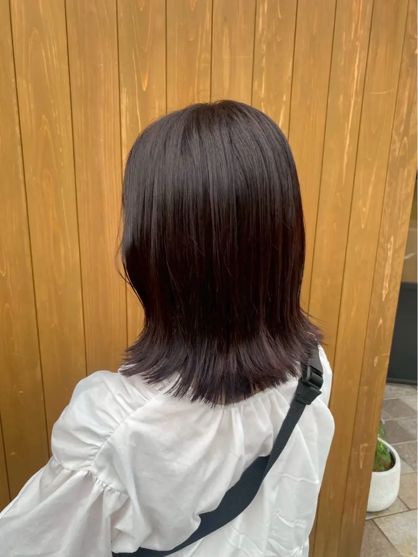 ミディアム ヘアカラー 細江 桃加のヘアスタイル