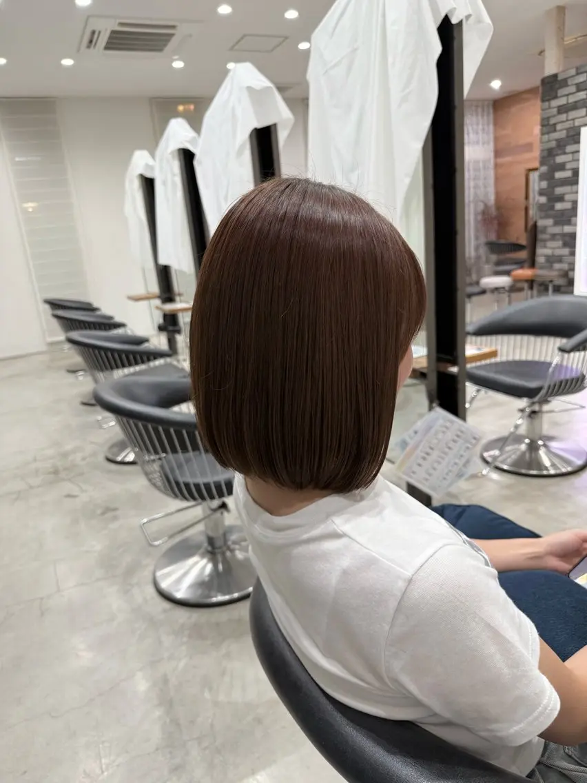 ミディアム カラー ブラウンカラー チョコレートブラウン 透明感カラー ヘアカラー 芳賀 風斗のヘアスタイル