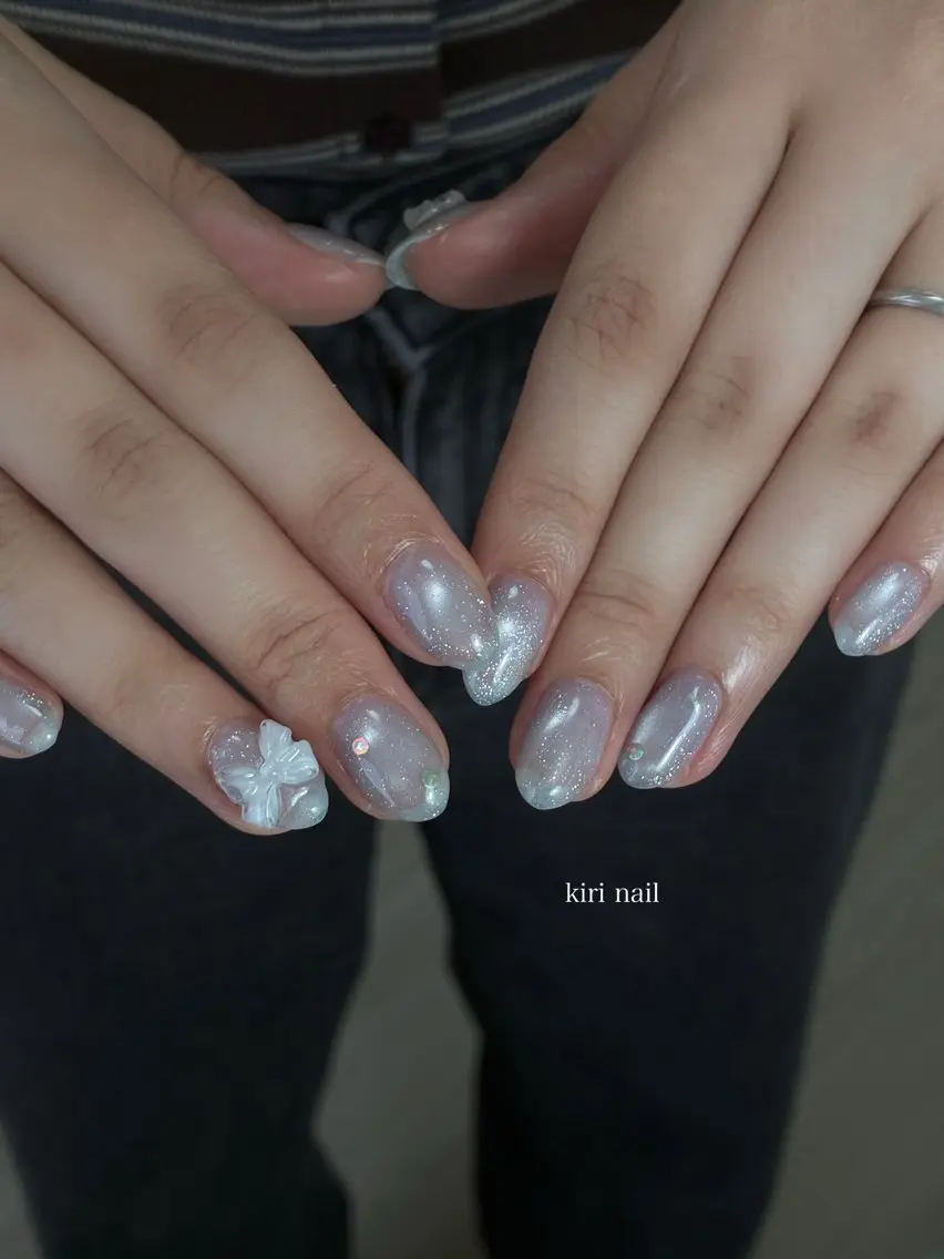 ネイル マグネットネイル オフィスネイル シンプルネイル ハンドネイル kiri nail キリネイルのネイルデザイン