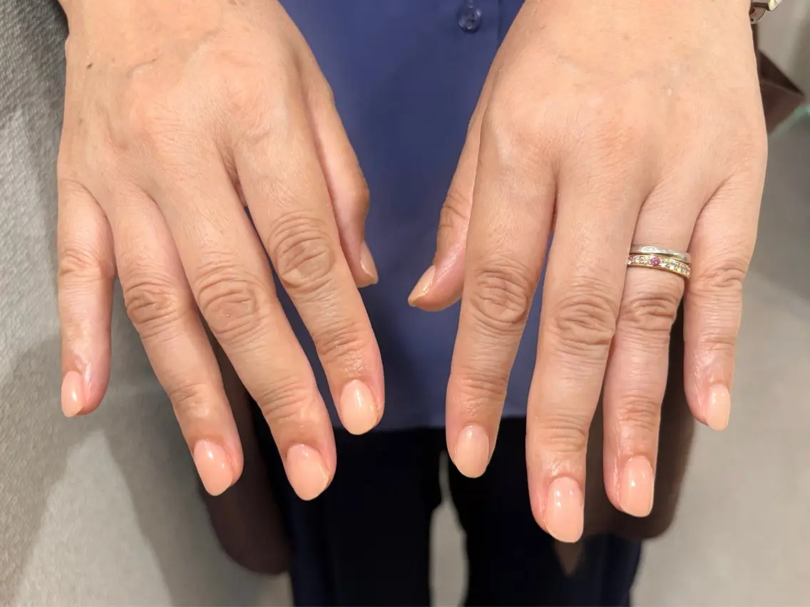 ネイル ワンカラーネイル Elpia🤎 nail salonのネイルデザイン