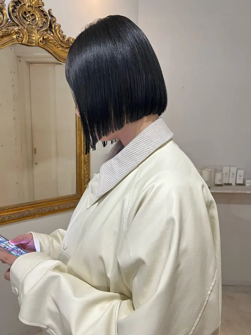 ショート カット ヘアカラー トリートメント ダブルカラー/透明感 💈JUNYA💈のヘアスタイル