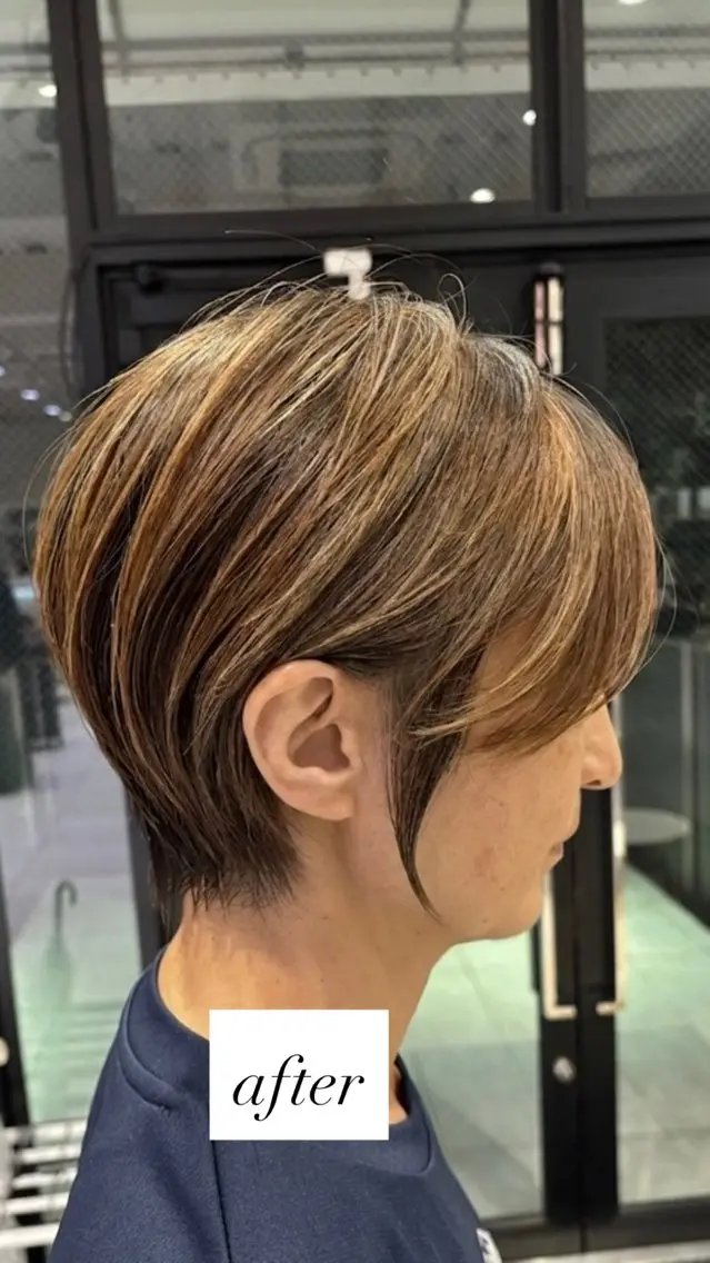 ショート カラー カット ヘアカラー トリートメント 【7月🉐メニュー】 ショート特化/荒砂のヘアスタイル