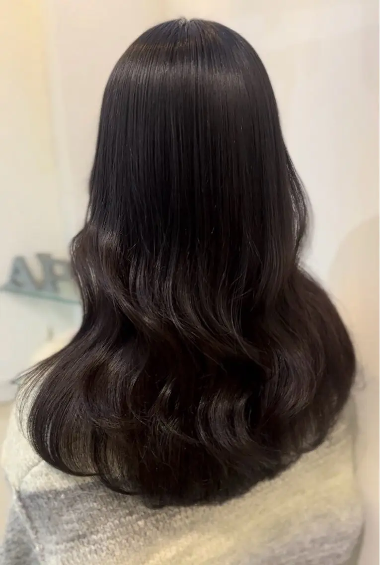 ロング カラー アッシュ アッシュグレー 透けるbrown カラー🎗♡yukaのヘアスタイル