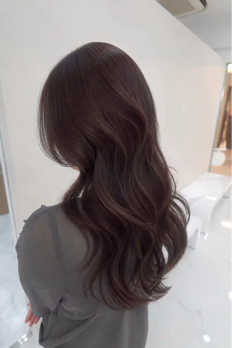 セミロング ラベンダーブラウン カット ヘアカラー トリートメント KANA/天王寺 🎀🫧のマツエク・マツパデザイン