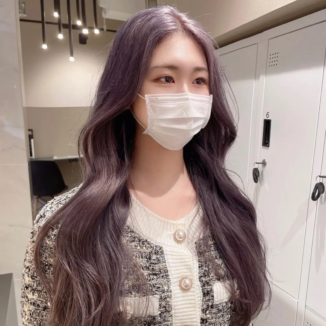 セミロング 韓国風ヘア 石山 洸平のヘアスタイル