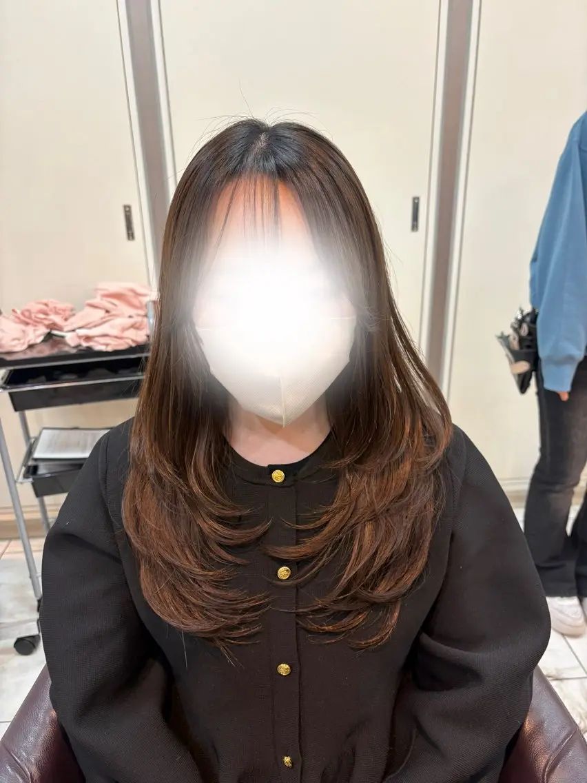 ロング 皆川 優奈のヘアスタイル