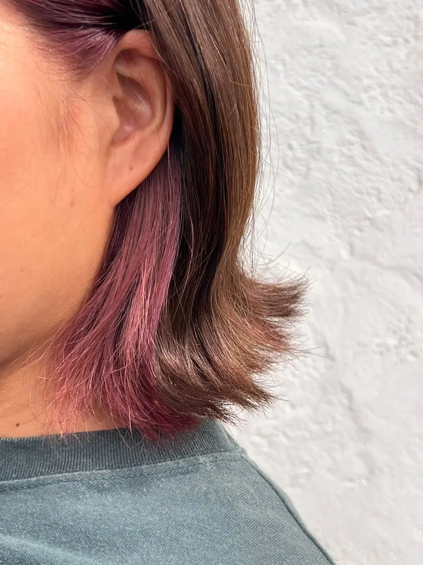カラー インナーカラー ヘアカラー ☆ HINA‪TAのヘアスタイル