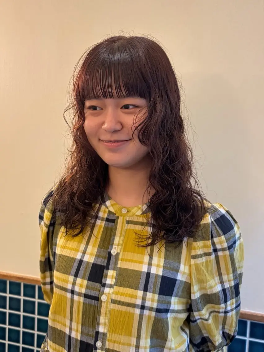 ロング カラー パーマ パーマ はやし ちののヘアスタイル