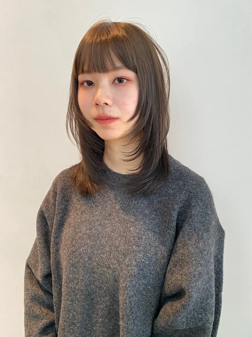 ミディアム カラー カット ヘアカラー トリートメント mai / linoah˚✧のヘアスタイル