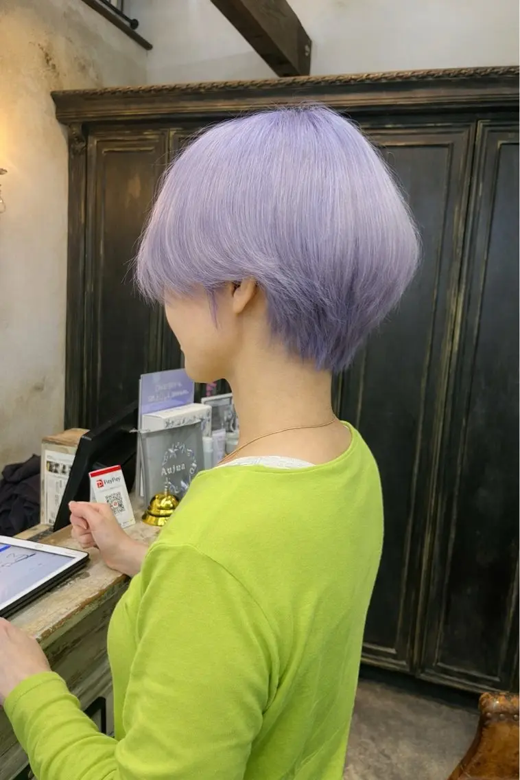 ショート カラー ダブルカラー marie-anne 浜松元目店のヘアスタイル