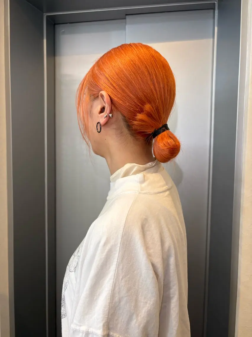 ミディアム ヘアカラー なんば、心斎橋🍓 ハイトーンnicoのヘアスタイル