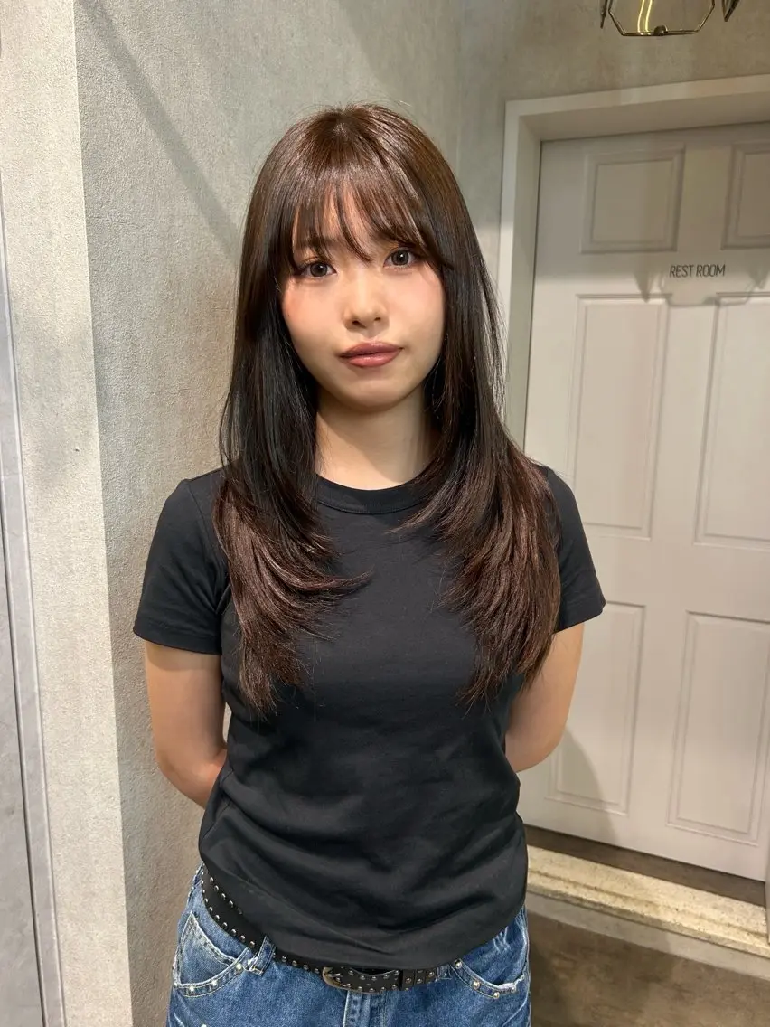 カラー ヘアカラー sae 👒 cresのヘアスタイル
