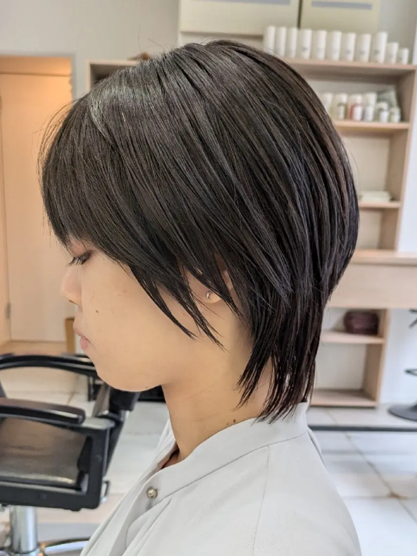 ショート アッシュ ショートヘア ウルフカット カット ヘアカラー 忙しい大人向け ショート✨️井上雄輝のヘアスタイル