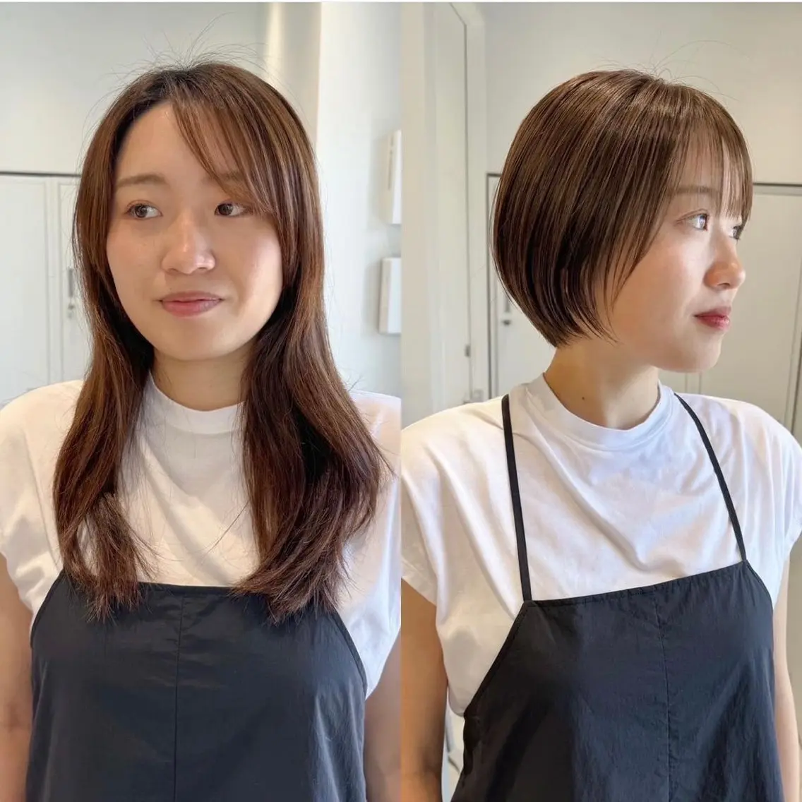 ショート ショートボブ ハンサムショート 丸みショート ボブ ショートヘア ルナ🌛 🛌のヘアスタイル