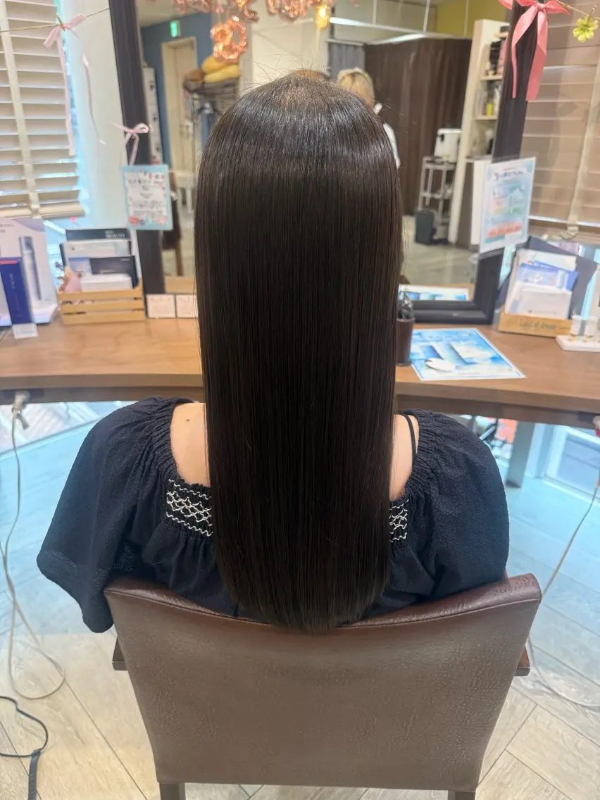 ロング トリートメント 木場 麗咲のヘアスタイル