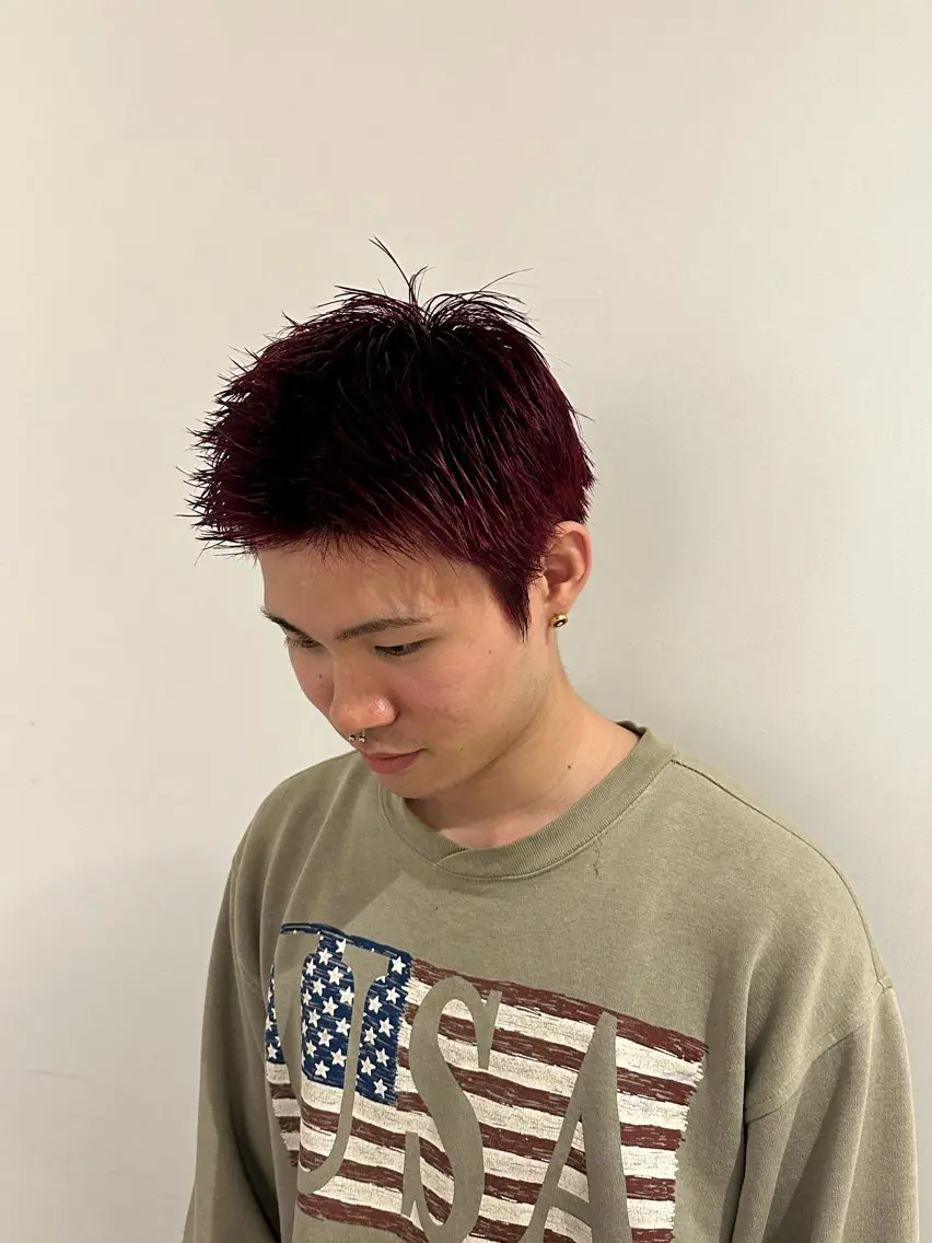 メンズ カット ヘアカラー 崎久保 優菜のヘアスタイル