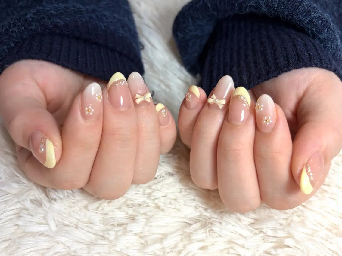 ネイル ハンドネイル plus j ゆう˚ʚ♡ɞ˚のネイルデザイン