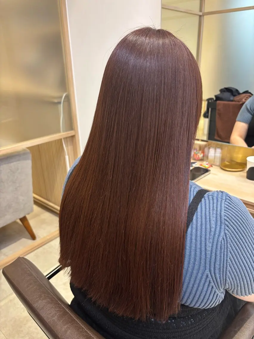 ロング 縮毛矯正 カット 縮毛矯正 トリートメント 💫扱いやすい レイヤー/小林陸のヘアスタイル