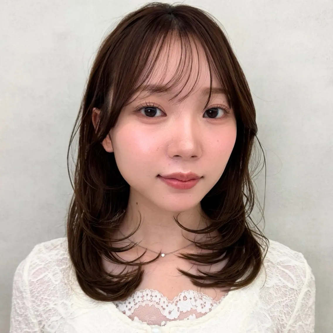 セミロング 似合わせカット カット ヘアカラー トリートメント 🧸ベージュ/レイヤ ー/八幡山🍪萌のヘアスタイル