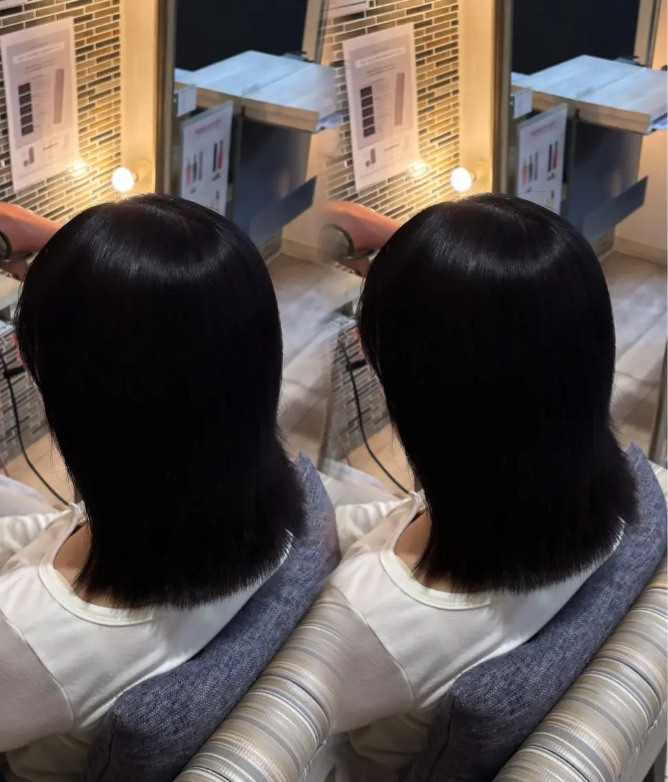 ミディアム ヘアカラー 杉本 奈々美のヘアスタイル