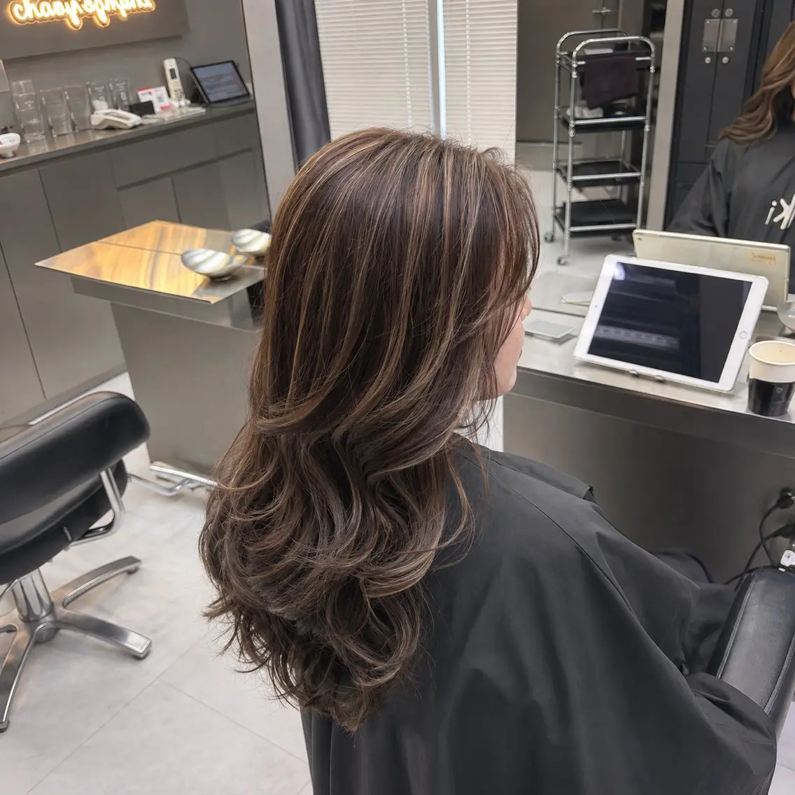 ロング カット ヘアカラー トリートメント 🫧バレイヤージュ/ ハイライト/ミズキのヘアスタイル