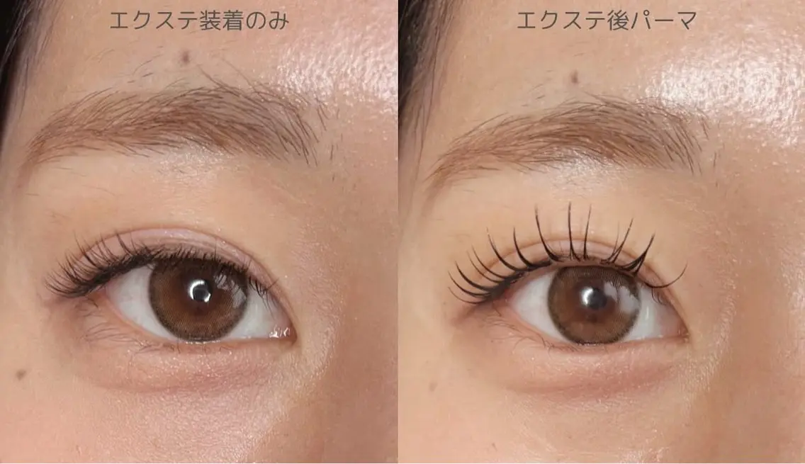 マツエク・マツパ ナチュラル 一重×まつ毛パーマ Perl blueの眉毛・アイブロウイメージ