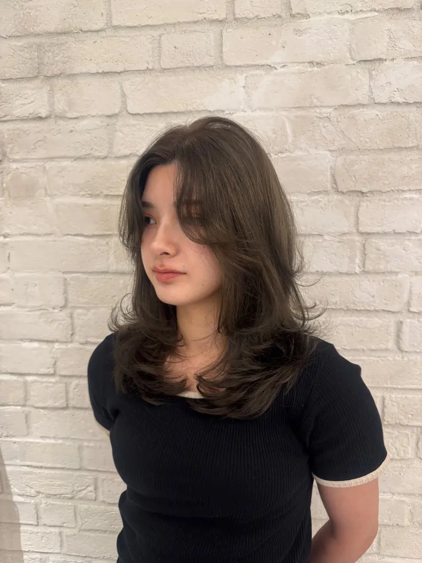 カラー オリーブカラー カット ヘアカラー トリートメント TiffaGINZA /Momokaのヘアスタイル