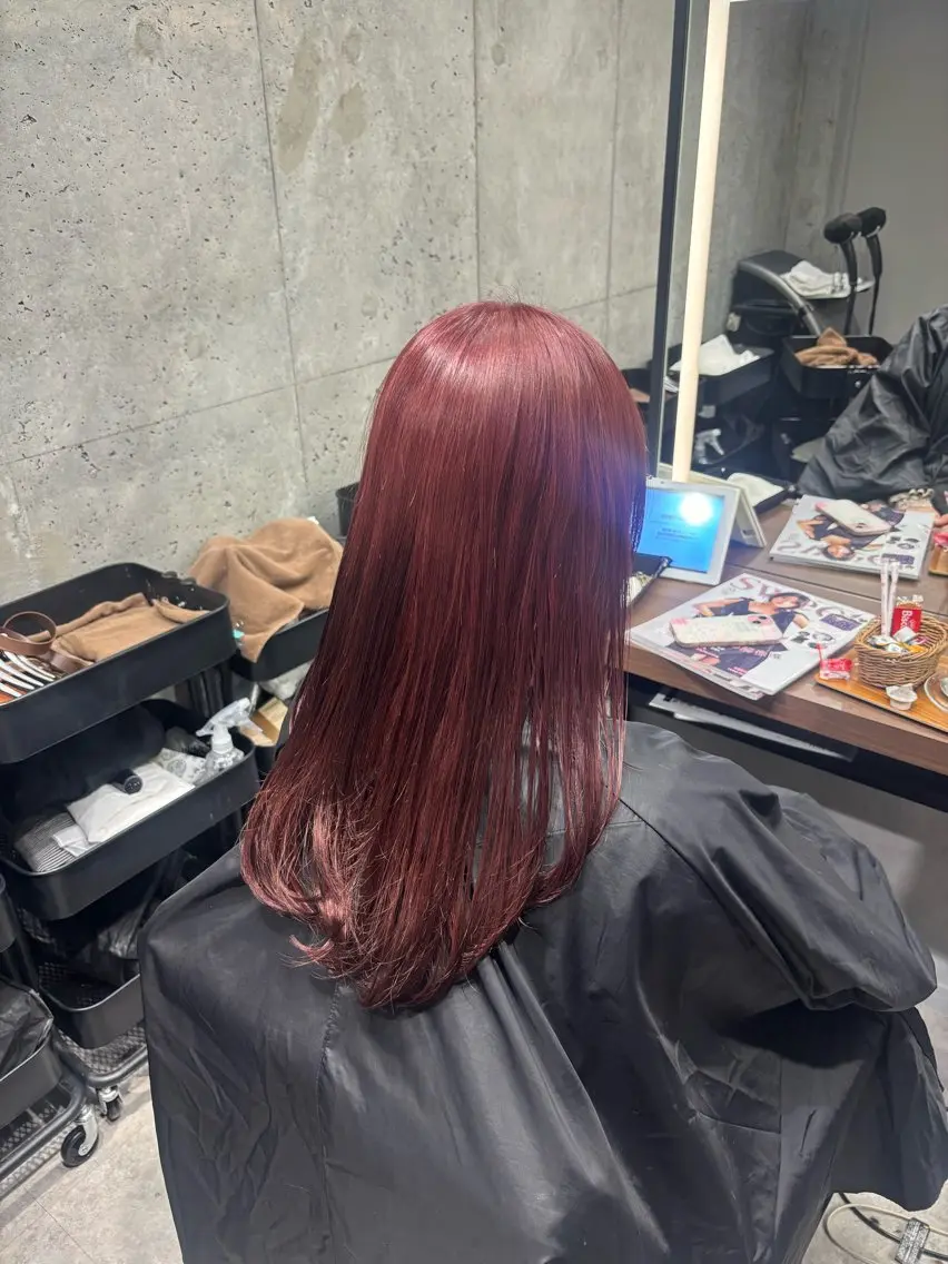 カラー ブリーチ ダブルカラー ブリーチなしカラー ヘアカラー トリートメント 暖色/ハイトーン/ カラー/HBLのヘアスタイル