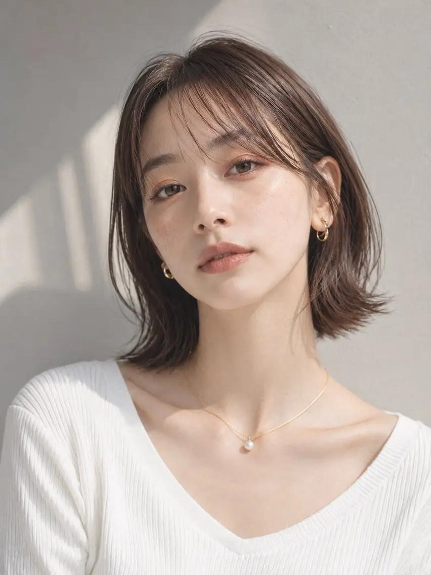 ショート カラー アディクシーカラー アッシュ 透明感カラー レイヤーカット カット ヘアカラー トリートメント 田村和範/似合わせ カラー/髪質改善のヘアスタイル