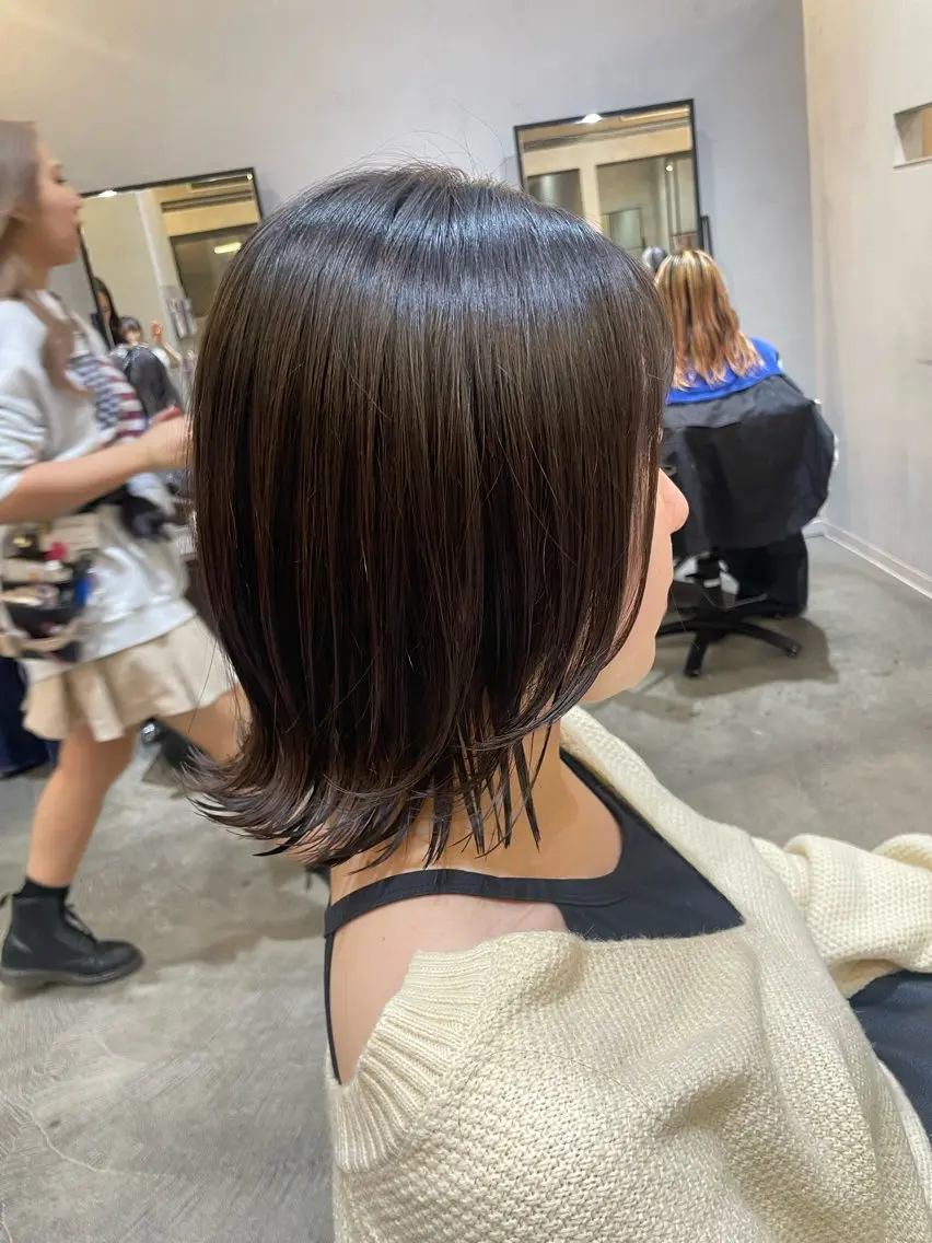 ミディアム レイヤーカット カット トリートメント ♦️モテ髪創作者 SUGA♦️のヘアスタイル