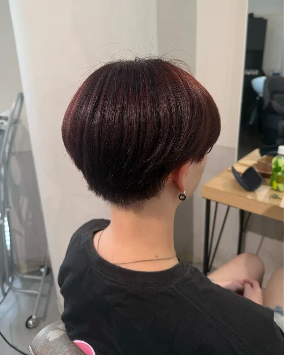 ショート カラー ボブレイヤー ブリーチ 透明感カラー デザインカラー ハイトーンカラー ヘアカラー トリートメント sayuri/心斎橋 /ハイトーンカラーのヘアスタイル
