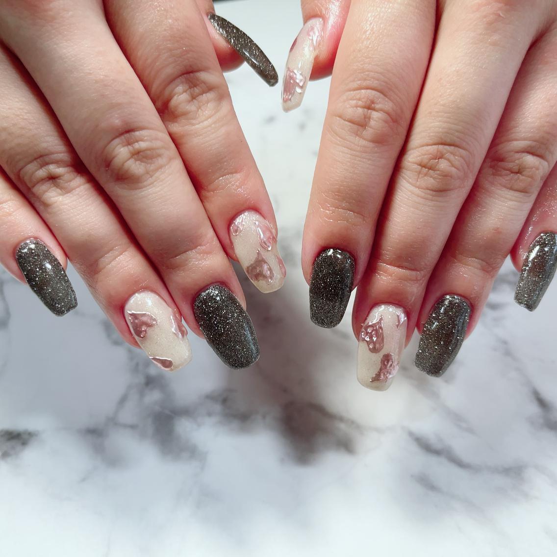 ネイル アートネイル フラッシュネイル ジェルネイル 持ち込み スカルプネイル A"nail ネイリストayanaのネイルデザイン